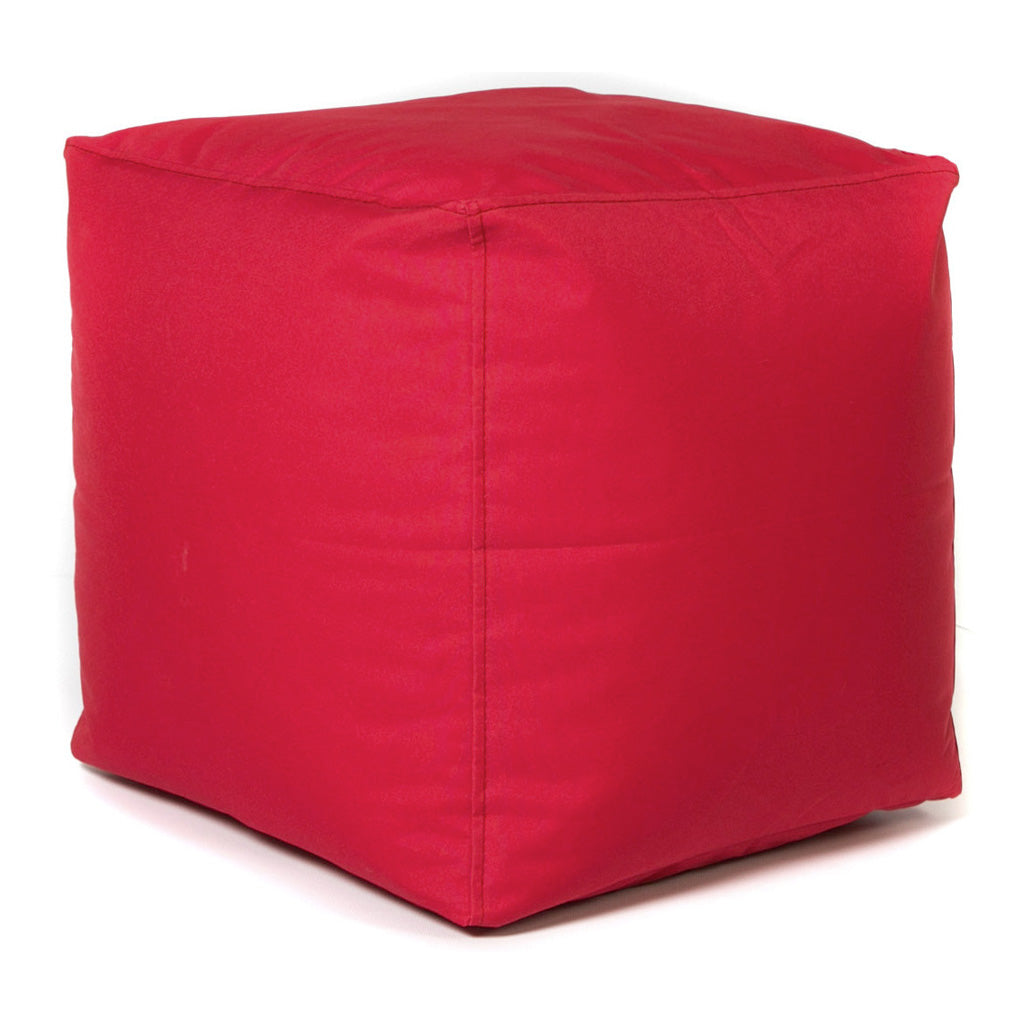 Gamma Red Cube Pouf