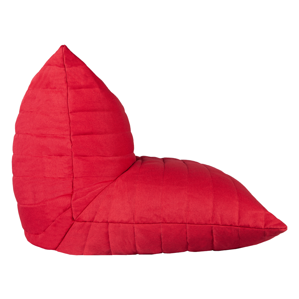 Noush Red Beanbag Lounge Chair